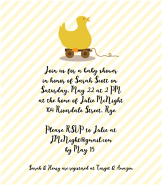 Yellow Duck Invitation